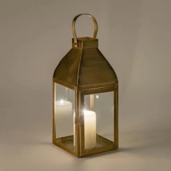 Lanterne|Photophore*alinea Photophore lanterne en métal H33,6cm - Doré
