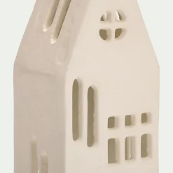 Décoration De La Table De Noël|Bougie Et Photophore De Noël*alinea Photophore maisonnette en aluminium H17,3cm - Blanc