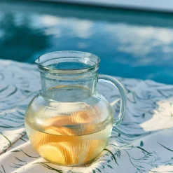 Pichet, Bouteille En Verre Et Carafe*alinea Pichet avec anse en verre recyclé 2,3 L - Transparent