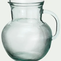 Pichet, Bouteille En Verre Et Carafe*alinea Pichet avec anse en verre recyclé 2,3 L - Transparent