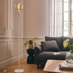 Pied De Lampadaire|Lampadaire Droit*alinea Pied de lampadaire - H146cm Blanc