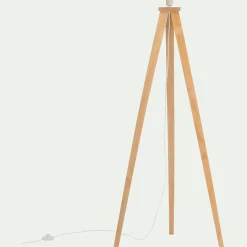 Pied De Lampadaire|Lampadaire Trépied*alinea Pied de lampadaire en bois d'hévéa H130,5 cm - Bois clair