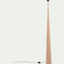 Pied De Lampadaire|Lampadaire Droit*alinea Pied de lampadaire en métal effet bois H157cm - Bois clair