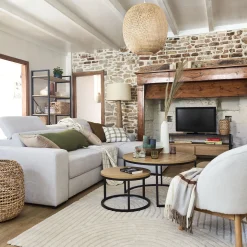 Pied De Lampadaire|Lampadaire Droit*alinea Pied de lampadaire en rotin H131cm - Naturel