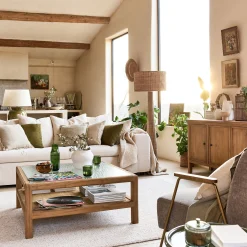 Pied De Lampadaire|Lampadaire Droit*alinea Pied de lampadaire en rotin H131cm - Naturel