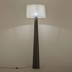 Pied De Lampadaire*alinea Pied de lampadaire électrifié en aluminium H162cm - Noir