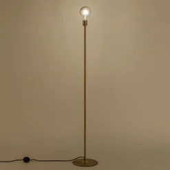 Pied De Lampadaire|Lampadaire Droit*alinea Pied de lampadaire électrifié en acier - H146cm Doré