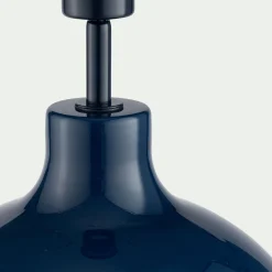 Pied De Lampe*alinea Pied de lampe électrifié en verre D34cm - Bleu