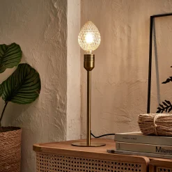 Pied De Lampe|Lampe À Poser*alinea Pied de lampe électrifié en acier - H37,2cm Doré