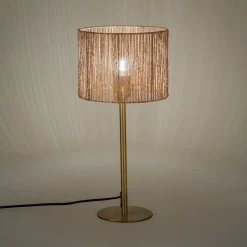 Pied De Lampe|Lampe À Poser*alinea Pied de lampe électrifié en acier - H37,2cm Doré