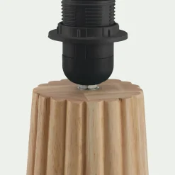 Pied De Lampe*alinea Pied de lampe électrifié en hévéa H38cm - Bois clair