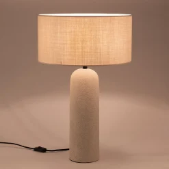 Pied De Lampe*alinea Pied de lampe électrifié en fibre de verre D13cm - Blanc