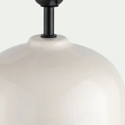 Pied De Lampe*alinea Pied de lampe électrifié en céramique D21cm - Blanc