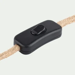 Pied De Lampe*alinea Pied de lampe électrifié en grès D13cm - Blanc