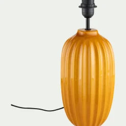 Pied De Lampe*alinea Pied de lampe électrifié en céramique D16,5cm - argan Jaune