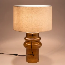 Pied De Lampe*alinea Pied de lampe électrifié en verre H52cm - ambré Marron
