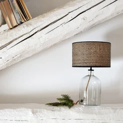 Pied De Lampe*alinea Pied de lampe électrifié en verre H37cm - Transparent