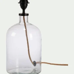 Pied De Lampe*alinea Pied de lampe électrifié en verre H37cm - Transparent