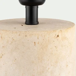 Pied De Lampe*alinea Pied de lampe électrifié en fibre de verre D14cm - Beige