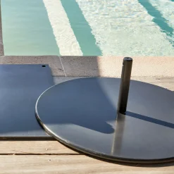 Pieds De Parasol*alinea Pied de parasol en aluminium 26 kg - vésuve Gris
