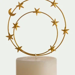 Décoration De La Table De Noël|Bougie Et Photophore De Noël*alinea Pins pour bougie H20cm - Doré