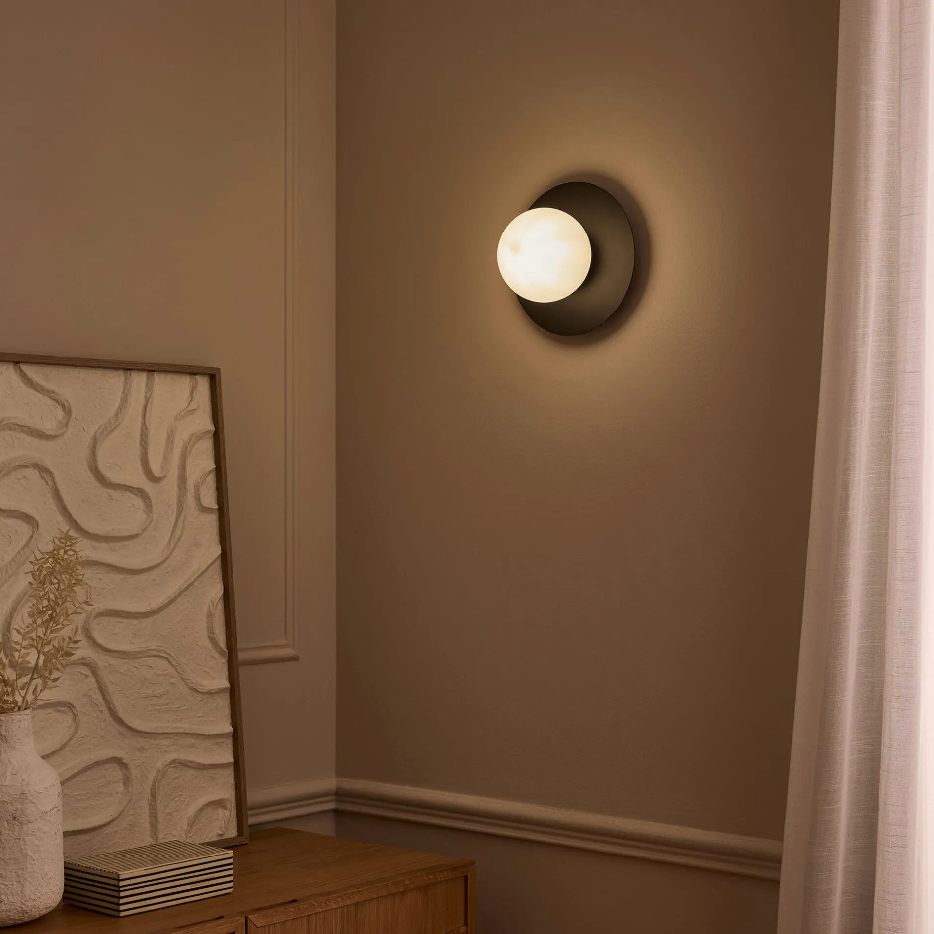 Applique Murale*alinea Plafonnier électrifié en acier D25cm - Noir