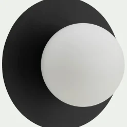 Applique Murale*alinea Plafonnier électrifié en acier D25cm - Noir