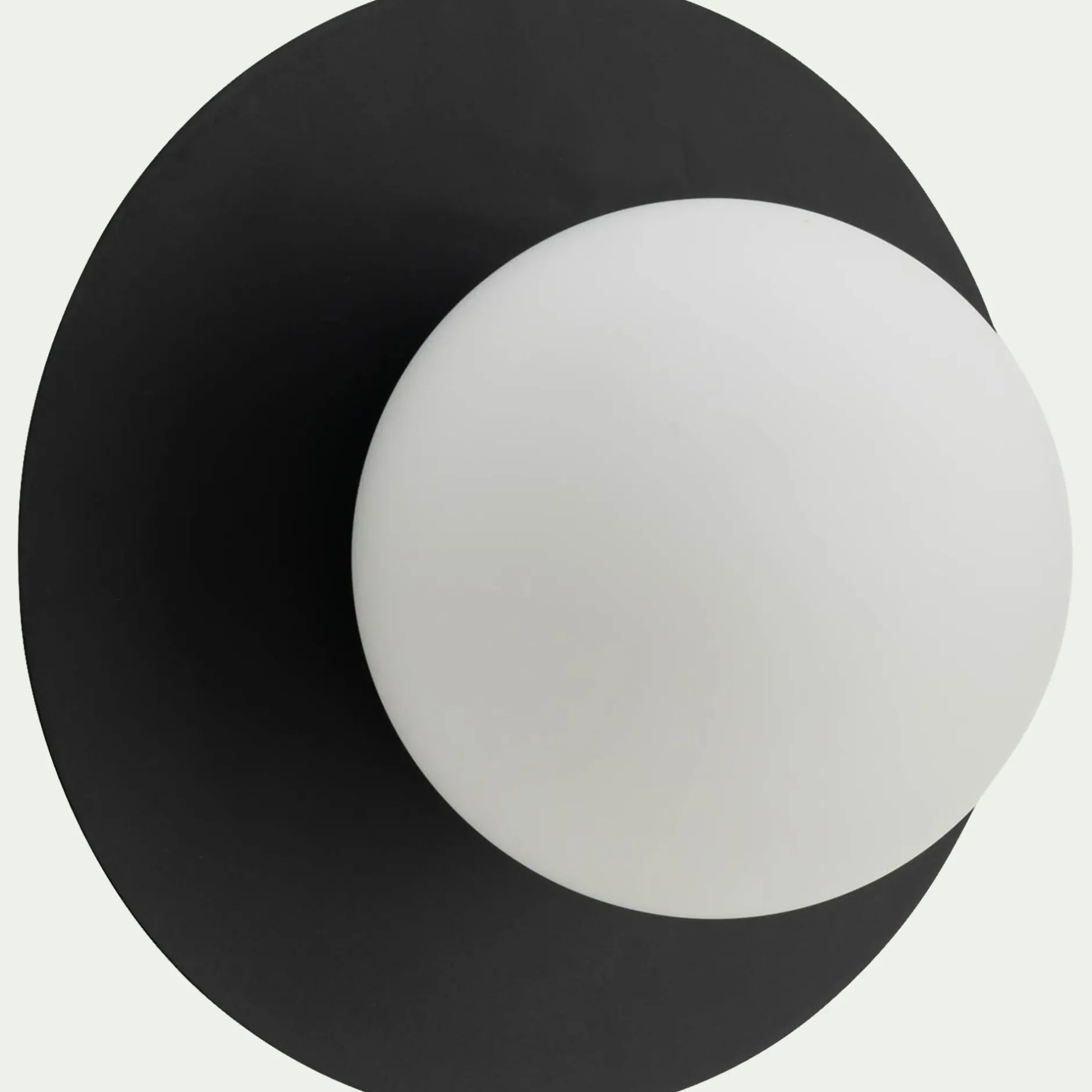 Applique Murale*alinea Plafonnier électrifié en acier D25cm - Noir