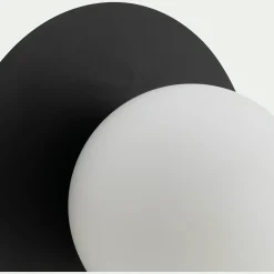 Applique Murale*alinea Plafonnier électrifié en acier D25cm - Noir