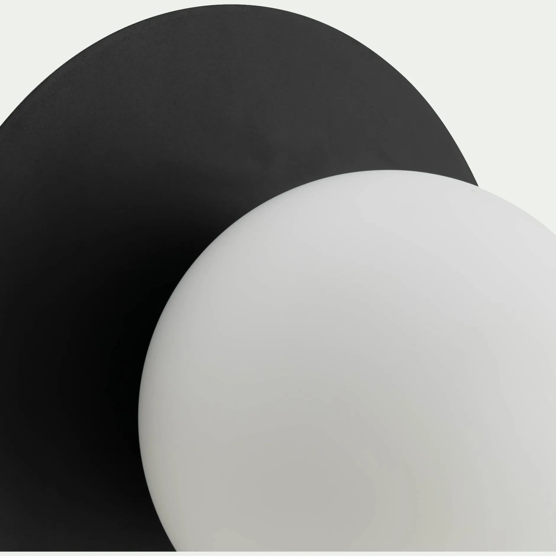 Applique Murale*alinea Plafonnier électrifié en acier D25cm - Noir