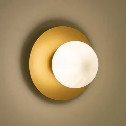 Applique Murale*alinea Plafonnier électrifié en acier D25cm - Doré