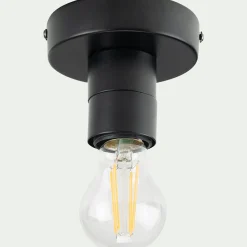 Plafonnier*alinea Plafonnier électrifié en métal D10cm - Noir