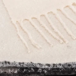 Plaid*alinea Plaid à carreaux en acrylique 130x170cm - et blanc Noir