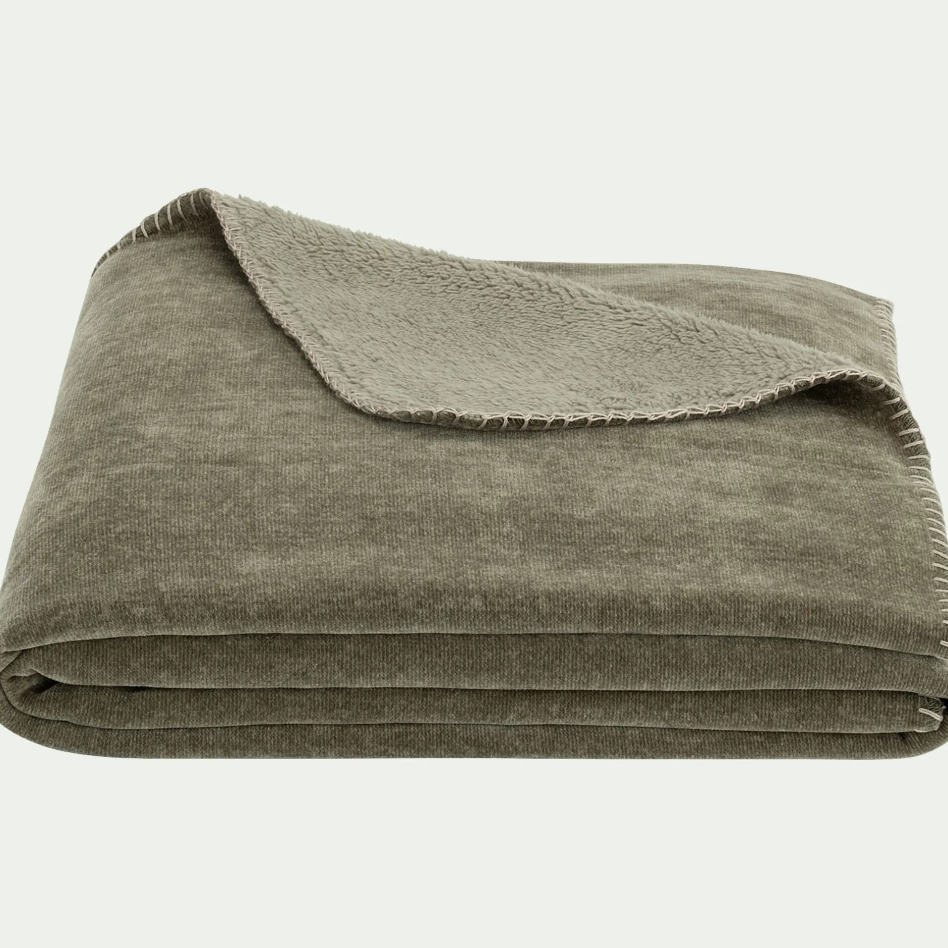 Plaid*alinea Plaid doux synthétique 130x170cm - Vert