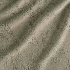 Plaid*alinea Plaid en coton motif végétal finition franges 130x170cm - Vert