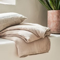 Plaid*alinea Plaid en gaze de coton - alpilles 130x170cm Beige