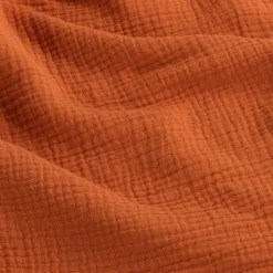 Plaid*alinea Plaid en gaze de coton - brun rustrel 130x170cm Marron