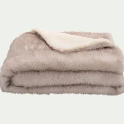 Plaid*alinea Plaid imitation fourrure 130x170cm - Beige