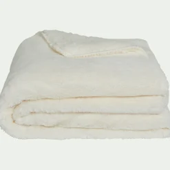 Plaid*alinea Plaid imitation fourrure - ventoux 130x170cm Blanc