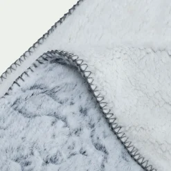 Plaid*alinea Plaid réversible effet fourrure - 130x170cm Gris