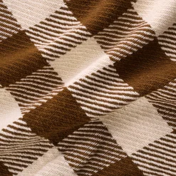 Plaid*alinea Plaid tartan en coton 130x170cm - Marron