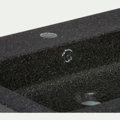 Rangement De Salle De Bain|Vasque Salle De Bain*alinea Plan vasque 120cm en terrazzo Noir