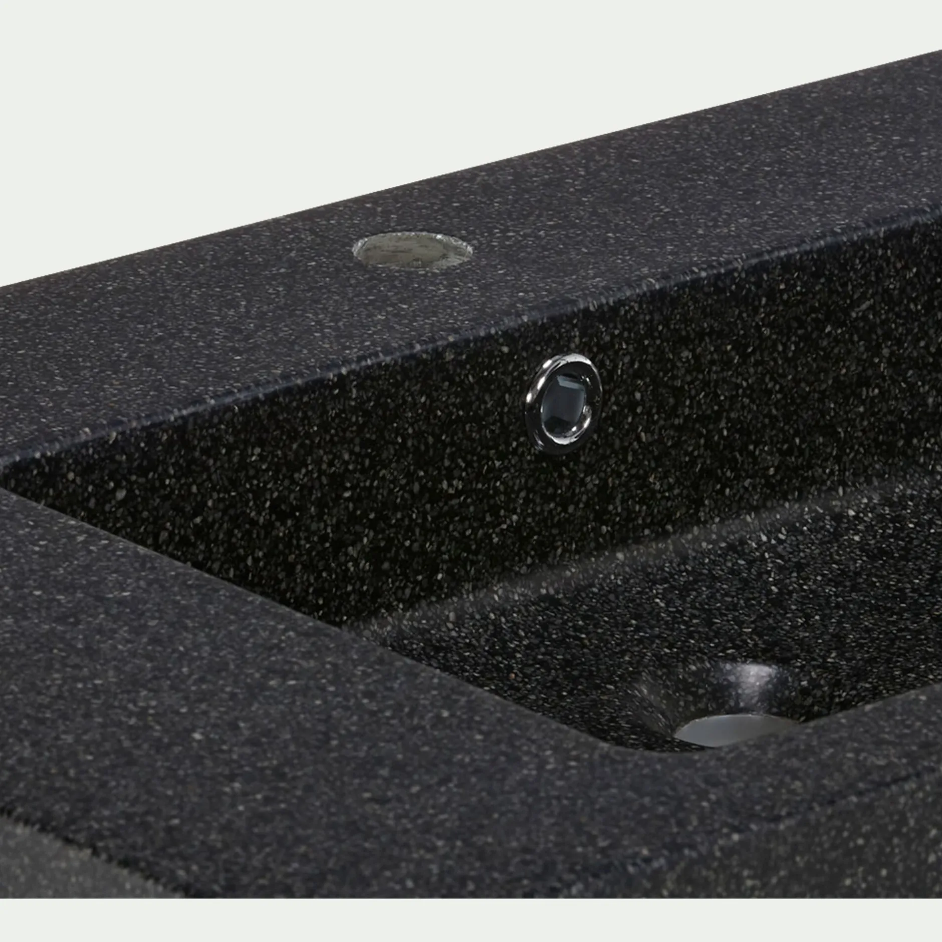 Vasque Salle De Bain|Rangement De Salle De Bain*alinea Plan vasque en pierre reconstituée L80cm Noir