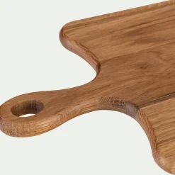 Salière Et Poivrière*alinea Planche à découper en chêne 39,5x21cm - Naturel