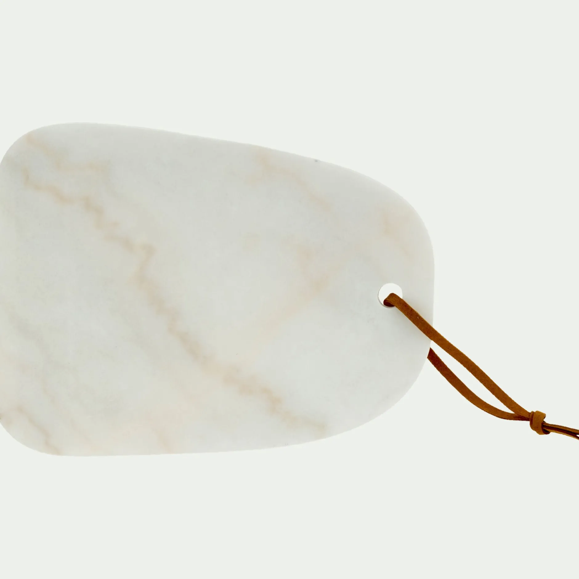 Salière Et Poivrière*alinea Planche à découper en marbre L30cm - Blanc