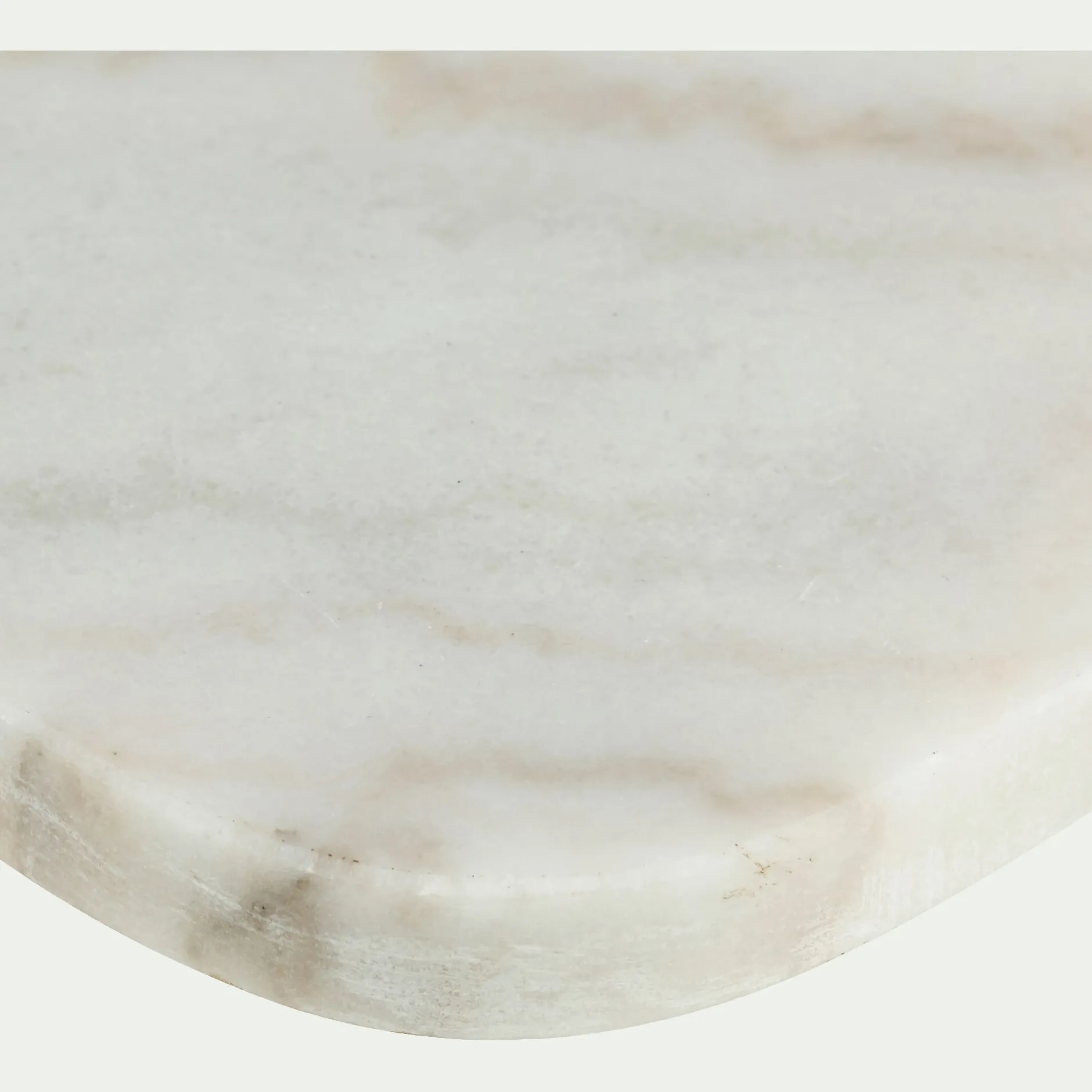 Salière Et Poivrière*alinea Planche à découper en marbre L30cm - Blanc