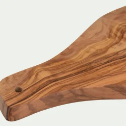 Salière Et Poivrière|Plat De Service Et Saladier*alinea Planche de présentation organique en bois d'olivier 14x35cm - Naturel