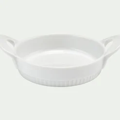Cuisson Spécifique|Plat À Four*alinea Plat à crème brûlée en porcelaine D12cm - Blanc