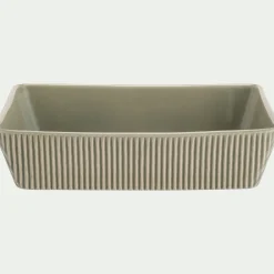 Bocal De Cuisine|Plat À Four*alinea Plat à four individuel en grès strié L31cm - Vert