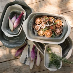 Bocal De Cuisine*alinea Plat à four individuel en céramique L22cm - cèdre Vert